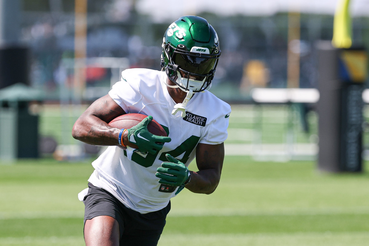 WR Corey Davis at Jets' Training Camp on July 22